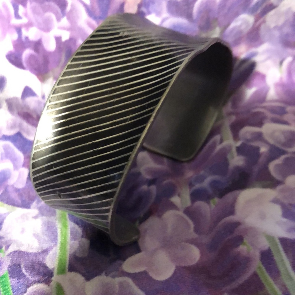 JORGEN JENSEN HANDMADE PEWTER CUFF BRACELET DENMARK